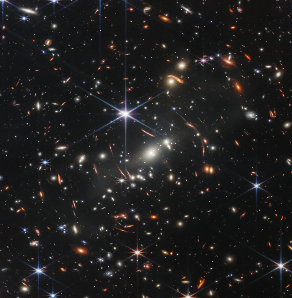 James Webb Space Telescope deep field image showing galaxy cluster SMACS 0723 and thousands of distant galaxies