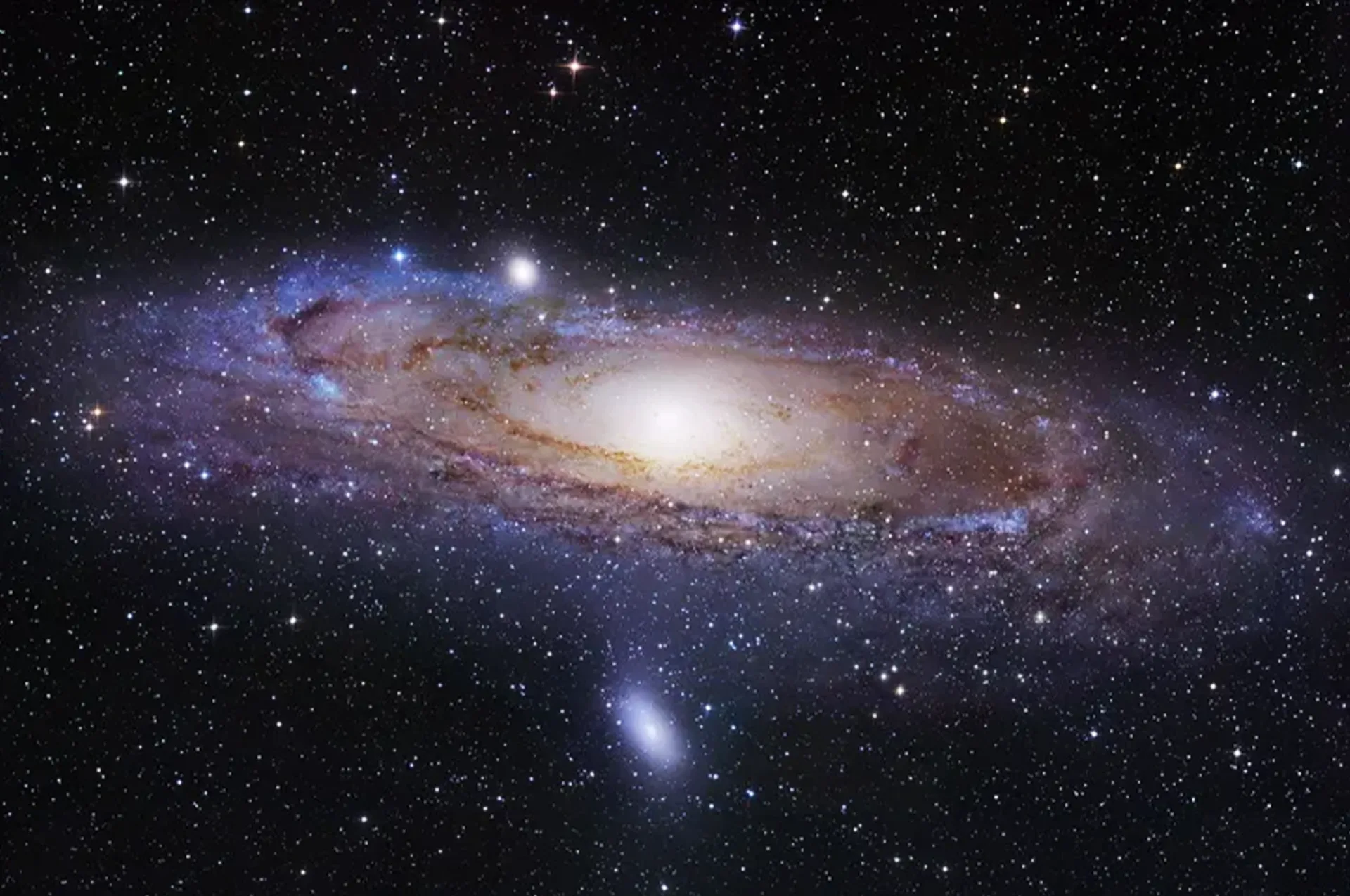Andromeda Galaxy M31 visible in the night sky